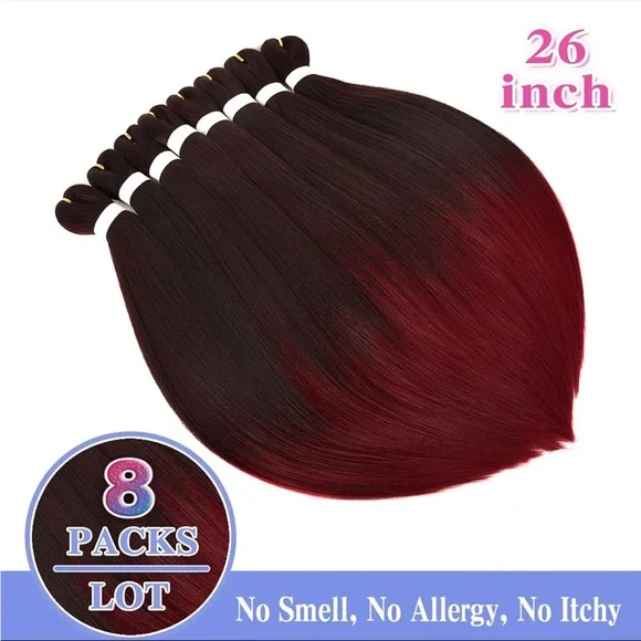 Pre Stretched Braiding Hair 22 I..s 22 Inch (Pack of 6TIB/Bug) - Picture 8 of 8